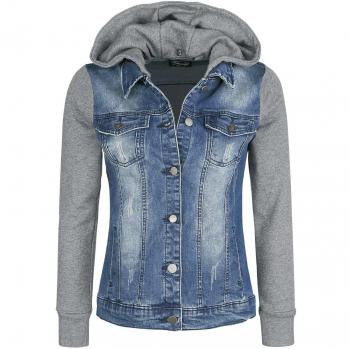 Damen Jeansjacke Denim Soul blau/grau