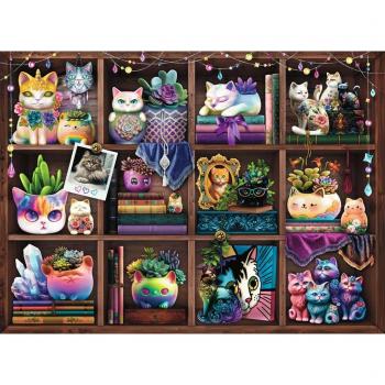 Ravensburger 500 Stukken Puzzel Cubby Cats en Vetplanten