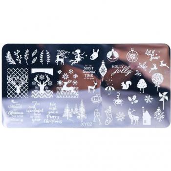 Animal and Flower Nail Stamping Plate JIXY01-08