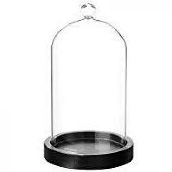 CLOCHE DECORATIVE EN VERRE (20 cm de hauteur)
