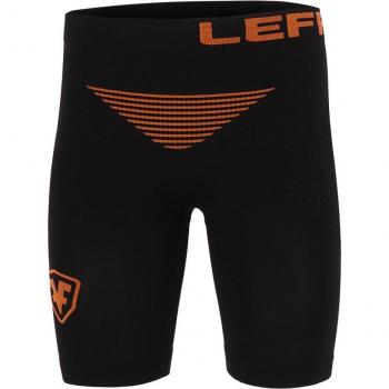 Malla corta Leffort Pro 3D Negra y Naranja S-M