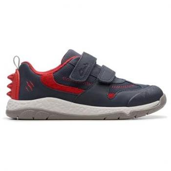 Clarks Navy Steggy Tail Kids' Shoes