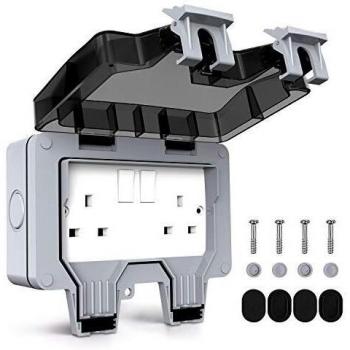 HydroLock Double Weatherproof Wall Outlets