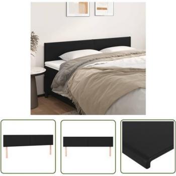 Tête de Lit Moderne Similicuir Noir 2 Pcs