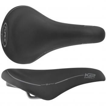 FORCE sedlo K2 GEL, černé