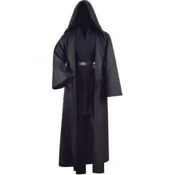 Tenue de Chevalier Jedi Adultes – Veste et Robe Noir – XXL