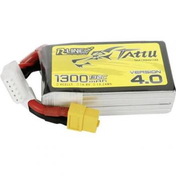 Tattu 14,8 V LiPo 1300 mAh 4S 130 C R‑Line XT60