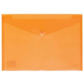 Paq/10 carpeta sobre fº cierre broche pp naranja