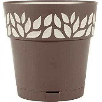 Vase Cloe Tourterelle et Vanille 25 cm