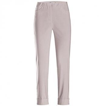 3/4-Hose STEHMANN Igor Gr. 42, N-Gr, weiß (kalk), Damen, Web, Obermaterial: 72% Viskose, 25% Polyamid, 3% Elasthan, Hosen, in Größen 32 bis 52