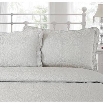 Victoria Silver Pillow Shams