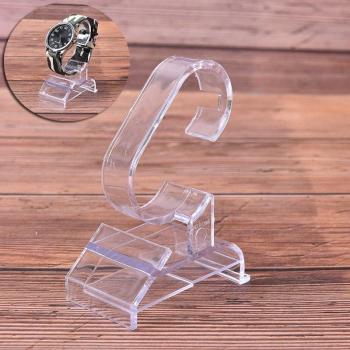 Support vitrine pour montre transparente