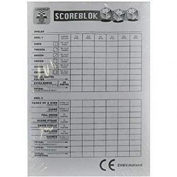 Carnet de Scores Yahtzee Blanc – 100 Feuilles