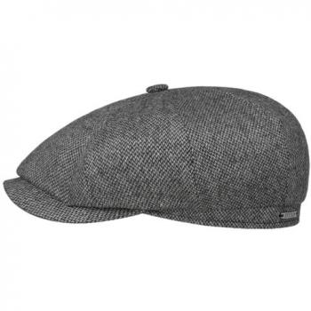 Anthracite Grey Hatteras Harridge Wool Flat Cap