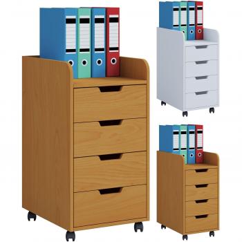 Bureau compact avec roulettes Konalmini
