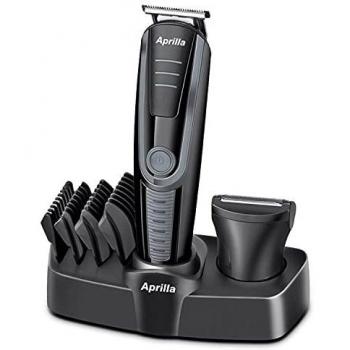 Aspirateur de barbe Aprilla AHC‑5018 : rasoir sans fil rechargeable en noir