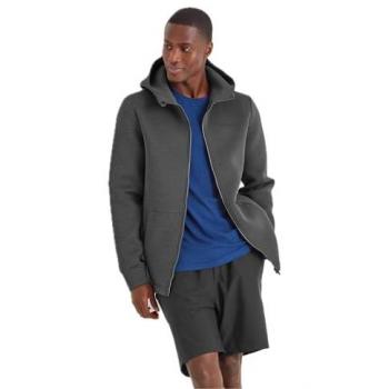 Grey Marl Glide Active Hoodie – M