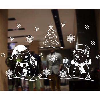 PVC Weihnachtsfenster‑Dekorationsaufkleber – statisch, leicht zu installieren