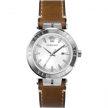Versace Aion Men's Watch Date Window Stainless Steel Bracelet Gray male Size: ONE SIZE
