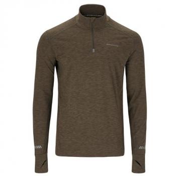 Endurance XL Brown Tune Melange 1/2 Zip Midlayer for Men