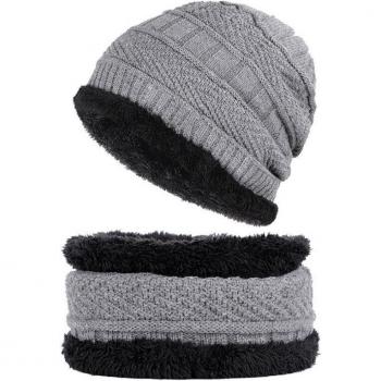 Kit bonnet et écharpe cou épais pour activités extérieures froides