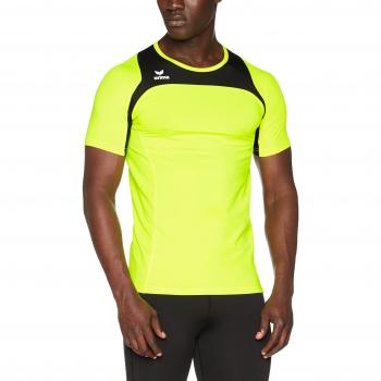 Erima Männer Race-Line Laufen Shirt Neon Gelb, Schwarz S