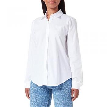 Camicia Donna Hugo The Essential 50496339 Bianco Regular Fit