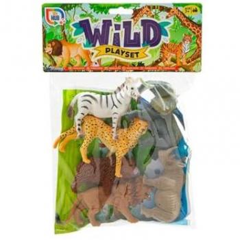 6 Safari Animal Play Set Assortment