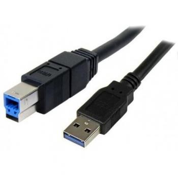 Cable USB 3.0 Superspeed Tipo A a Tipo B 3 m Negro
