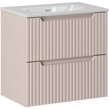 Meuble simple vasque 60cm à tiroirs Riva Cachemire