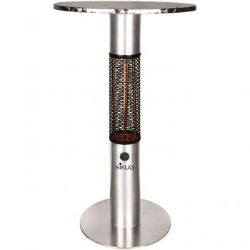 Ronde Chauffante 60 x 60 cm – Thermotavob avec Acier Externe, Barres et Semelle Niklas Minuit