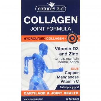Colágeno Articular Natures Aid Fórmula Completa, 60 Cápsulas