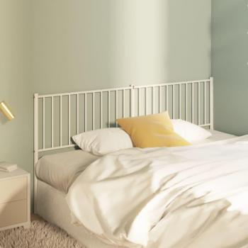180 cm Metal Headboard White vidaXL