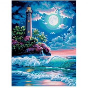 Décor Mosaïque Phare en Diamant