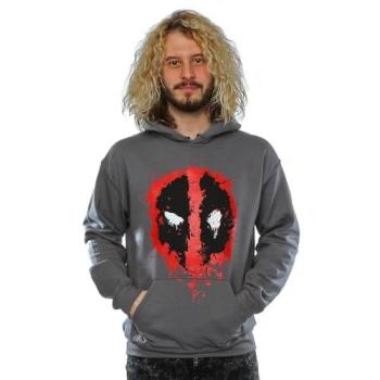 Charcoal Deadpool XL Cotton Splat Hoodie for Men