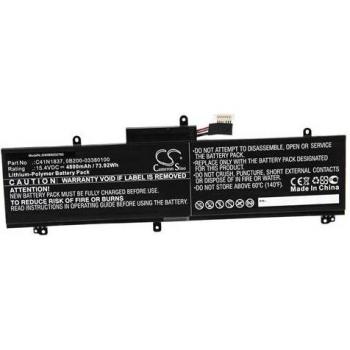 Batterie de remplacement vhbw pour Asus Rog Zephyrus G15 GA502IU-AL011T (4800mAh, 15,4V, Li-polymère)