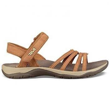 Teva Sandalias de Punta Abierta Elzada Lea, Marrón, 41 EU
