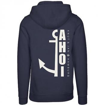 F4NT4STIC Herren Kapuzenpullover Ahoi Anker Crop Print Hamburg Größe M blau