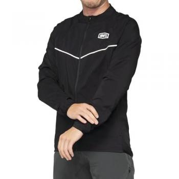 Chaqueta de ciclismo 100% Corridor Stretch Windbreaker Negro M Unisex-Adulto