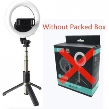 Roreta Wireless Tripod Selfie Stick with 6-inch Ring Light
