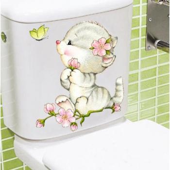 DIY Cat Mural Art Stickers 20x30cm for Kids' Rooms