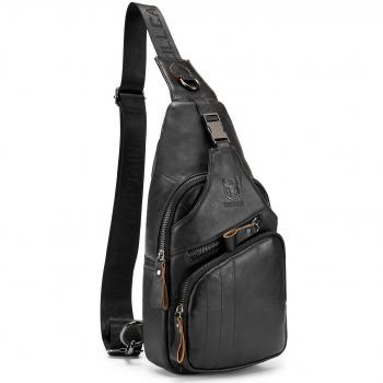 Bolsa cruzada de cuero resistente al agua