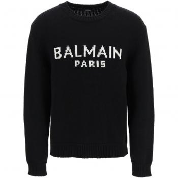 Balmain Black Wool Blend Sweater