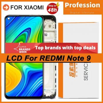 Écran tactile IPS 6,53” avec châssis – Kit service officiel Redmi Note 9
