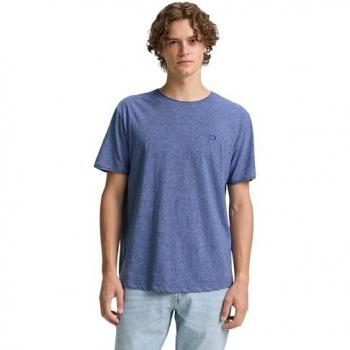 Tom Tailor Damen T-Shirt in Melange-Optik L (Baumwolle)