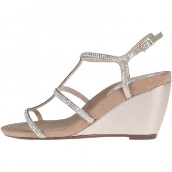 Nina Damen Keilsandalette Siana Kristall