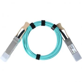 BlueOptics 40G AOC QSFP 15M Cavo Argento e Turchese