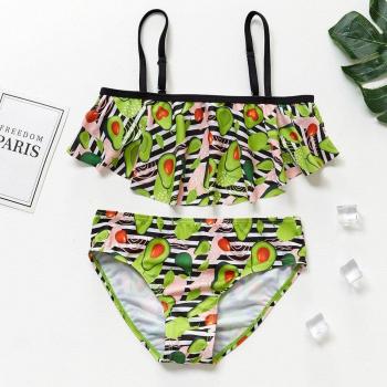 Girls Flounce Watermelon Swimwear Set