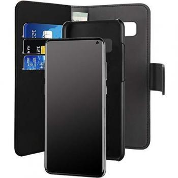 Puro SecureFit: Magnetic Protective Case & Wallet for Samsung S10+ – Black