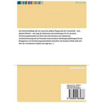 Bedeutung und Auswirkungen des digitalen Wandels für die deutsche Versicherungswirtschaft. Die private Kompositversicherung